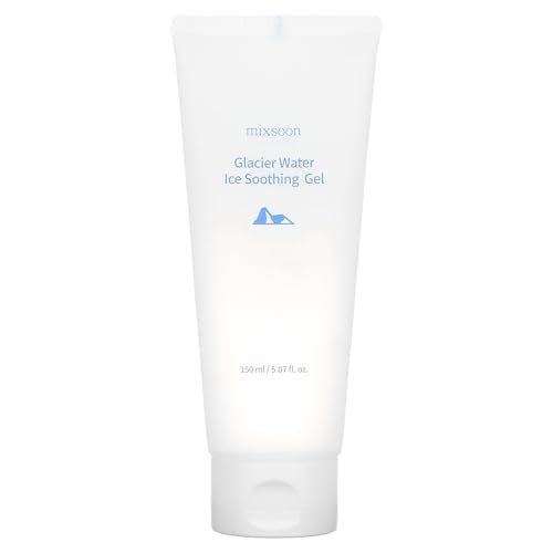 mixsoon Glacier Water Ice Soothing Gel 5.07 Fl. Oz. /150ml Cooing Soothing Care for Sensitive Skin Korean Glass Skin Care