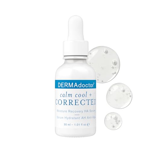 DERMAdoctor Hyaluronic Acid Moisturizer for Face ? Hydrating Niacinamide Face Serum with Vitamin C ? Dermatologist Formulated Hydrating Serum for Sensitive Skin, 1 fl oz