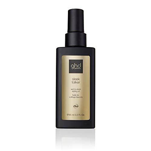ghd Sleek Talker ¡ª Wet to Sleek Hair Styling Oil with Heat Protection, Nourishing Argan Oil to Smooth & Soften Hair for Up to 72 Hours ¡ª 3.2 fl. oz.