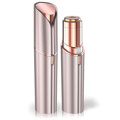 Facial Hair Removal for Women, Portable Lady Shaver, Rechargeable Painless Hair Remover for Face, Upper Lips, Chin, Peach Fuzz-Model A
