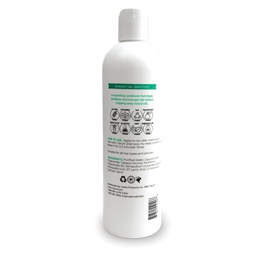 Cleure Hydrating Fragrance Free Conditioner - Hypoallergenic, SLS Free & Paraben Free - Unscented (12 Fl Oz, Pack of 1)