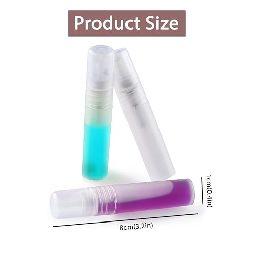 10 Pack 5ml Mini Perfume Sample Bottles, Fine Mist Perfume Spray Bottle for Travel, Portable Atomizer Sprayer