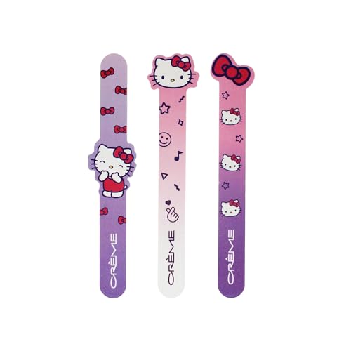 The Cr?me Shop X Hello Kitty Smooth Perfection Nail Files Nail Files for Natural Nails, Nail Tools (Set of 3)