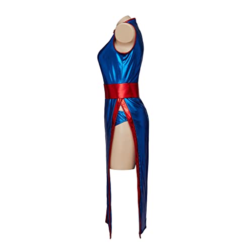 iSHOWcos Women's Chi Chi Cosplay Costume Cheongsam Sexy Blue Dress Halloween Suit