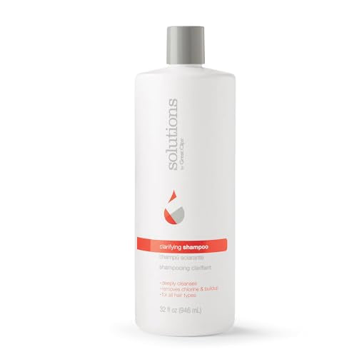 GREAT CLIPS Solutions Clarifying Shampoo 32 fl oz | Removes Build-up | For All Hair Types | Great for Swimmers
