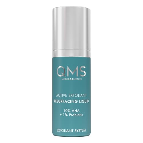 QMS Medicosmetics Resurfacing Liquid with 7% AHA + 1% Prebiotics ? Gentle Exfoliant with Medium Intensity, Removes Old Skin Cells + Stimulates Renewal ? 1.01 oz