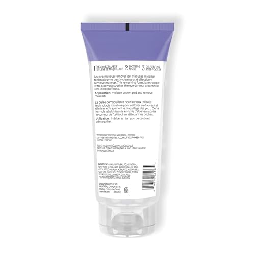 Marcelle 3-in-1 Micellar Gel Eye Makeup Remover, Hypoallergenic and Fragrance-Free, 3.3 fl oz