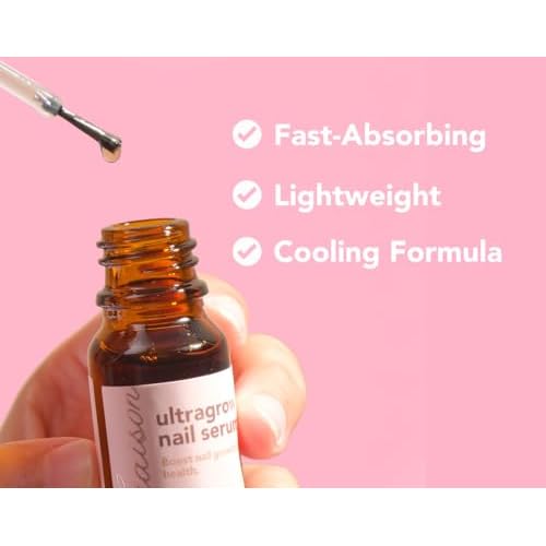 Liaison UltraGrow Nail Serum for Growth and Strength with Keratin Complex, Olive Oil & Vitamin E | Dermatologist-Tested to Support Weak, Brittle, Splitting Nails