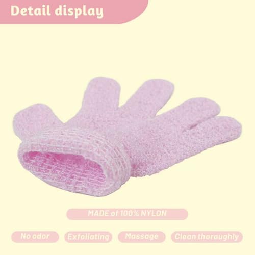 16 Pack Exfoliating Gloves, Body Scrubber Mitt for Dead Skin Removal in Shower, Men and Women