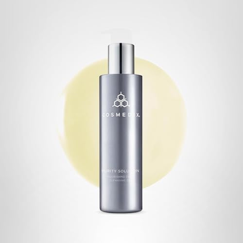 COSMEDIX - Cleansing Oil for Face - 2-in-1 Cleansing Oil - Hydrated, Healthy Glow - Nutrient-rich Ingredients - Cruelty-free Skincare - Facial Wash for Soft & Hydrated Skin - Day and Night Use