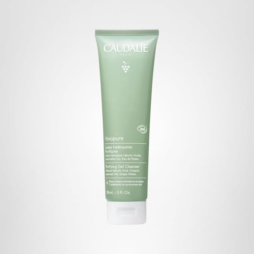 Caudalie Vinopure Salicylic Acid Cleanser, Pore Purifying Gel Cleanser - 150 mL