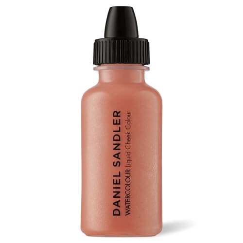 Daniel Sandler WATERCOLOUR LIQUID ILLUMINATOR - 'GLOW' 15ml ? Shimmer Liquid Blush for Cheeks Make up, Highlighter ? Oil-Free, Lightweight, Buildable & Long-Lasting for Cheeks & Lips
