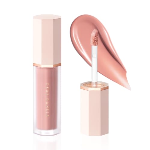 DEARDAHLIA Petal Drop Blush (Barely) - Vegan Weightless Liquid Blush with Long-lasting Pigment, Buildable and Skincare-Infused Fomula. Natural Flush, and Dewy Finish. Korean Makeup for Cheeks. 0.14 oz