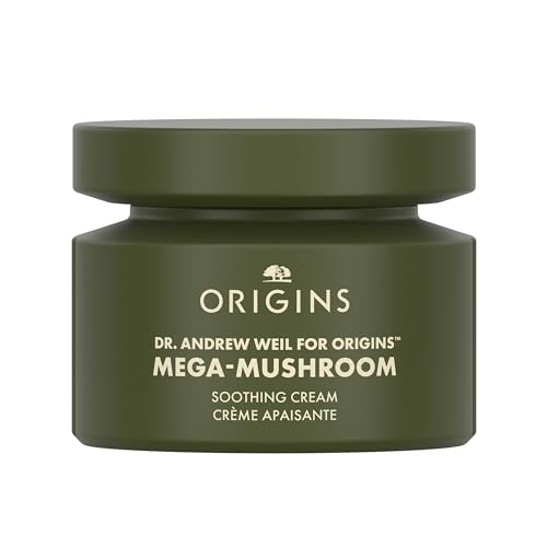 Origins Mega-Mushroom Soothing Cream | Visibly Soothes Skin | With Reishi Mushroom, 1.7 Fl Oz