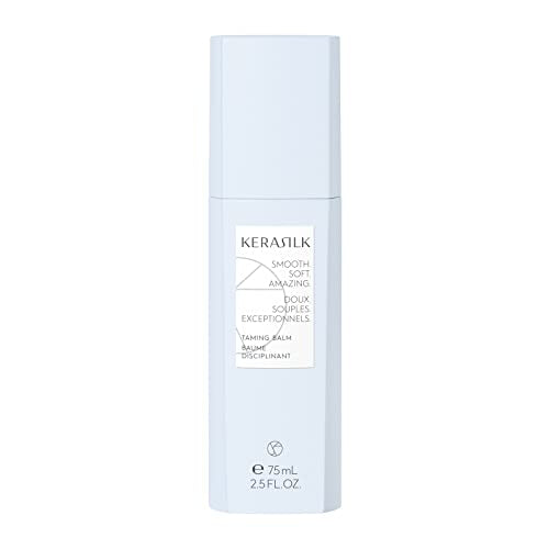 KERASILK Taming Balm | Nourishes & Hydrates Strands | Instantly Smooths & Softens Hair | With Heat Protection | For Coarse, Frizzy & Unruly Hair | 75ml