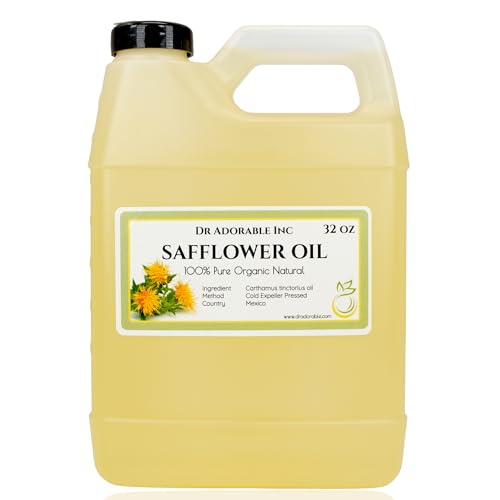 Dr Adorbale - 32 oz - Safflower Oil - 100% Pure Natural High Oleic Organic Cold Pressed