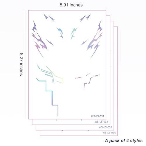 Temporary Tattoos,Cosplay Tattoos Stickers,Cosplay Accessories for Cosplay, Halloween, Birthday and Party Makeup