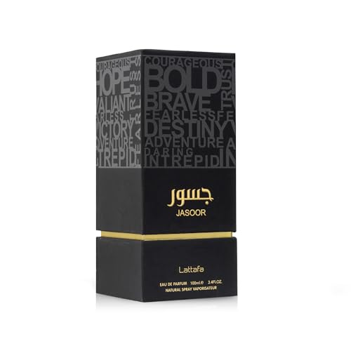 Lattafa Jasoor Eau De Parfum Spray for Men, 3.4 Ounce
