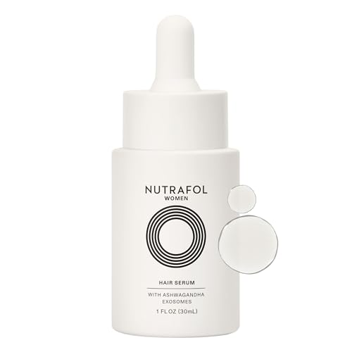 Nutrafol Women's Hair Serum, Supports Visibly Thicker and Stronger Hair, Vegan, Lightweight and Fast-Absorbing