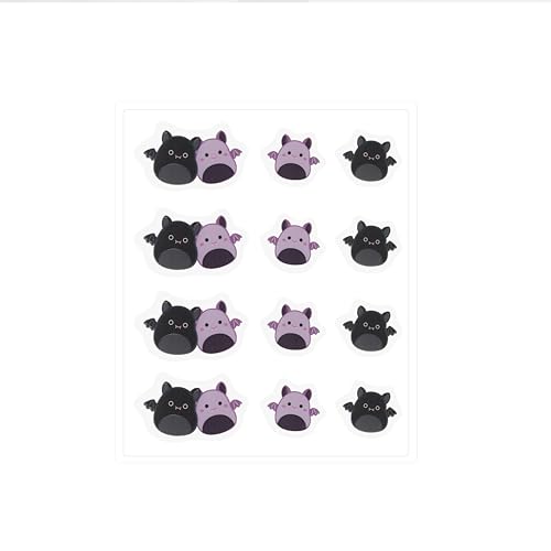 TONYMOLY x Squishmallows Halloween Emily + Zumirez the Bat Blemish Patches ? Hydrocolloid Acne Spot Treatment with Salicylic Acid ? Cute K-Beauty Pimple Patches ? 24 Count