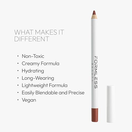 Formless Beauty by Jenny McCarthy Lip Liner ? 90¡¯s Icon Nude ? Hydrating, Clean, Non-Toxic, Long-Wear