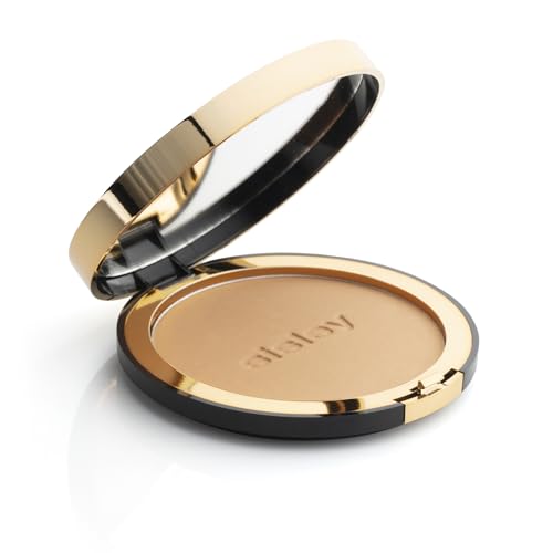 Sisley Paris Phyto-Poudre Compact, 2 Natural - Mattifying, Beautifying Pressed Powder - Visibly Blurs Wrinkles & Fine Lines - Buildable Coverage - All Skin Types - Includes Powder Puff