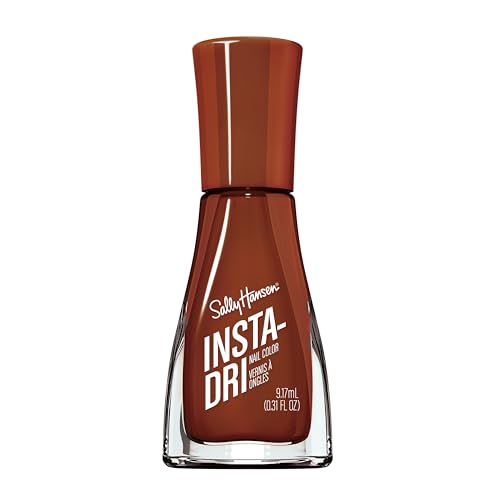 Sally Hansen Insta-Dri Nail Polish | Quick Dry, Long Lasting, Streak-Free Shine | Opaque, Shiny | 163 Across the Multiverse | Brown Nail Color
