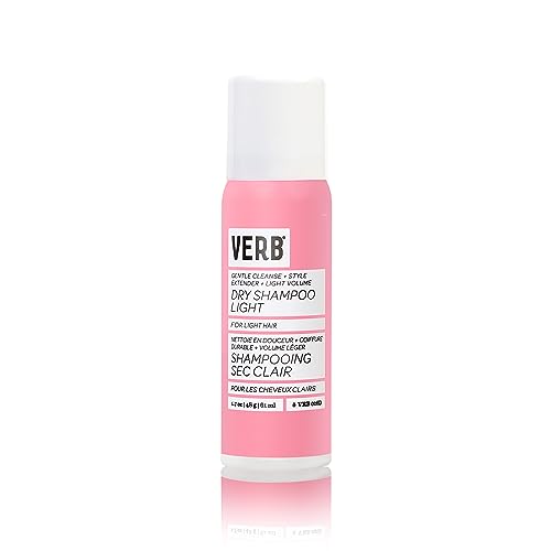 VERB Dry Shampoo Light - Refresh, Absorb Oils + Extends Styles - Refreshing Dry Shampoo Spray for Light Tones - Vegan, No Parabens or Harmful Sulfates