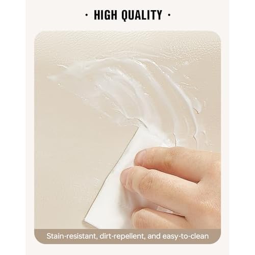 EACHY Toiletry Bag with Hanging Hook, Travel Makeup Bag PU Leather Cosmetic Bags for Women Make Up Organizer with 4 Compartments Waterproof Full-Size Portable Travel Essentials (Beige)