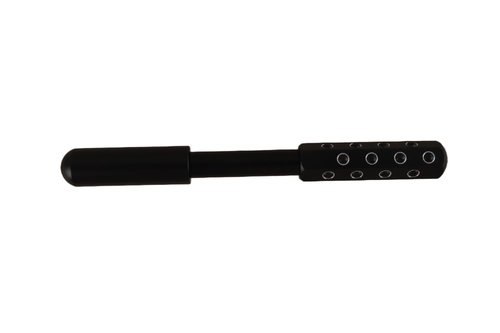 Betypura 24-Stone Facial Roller - Cooling Face & Neck Massager Tool for Skin Rejuvenation | 360° Contouring with Germanium Stones & Aircraft Aluminum | Portable 7.6" Beauty Roller - Black