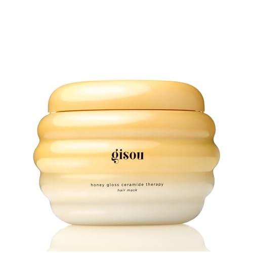 Gisou Honey Gloss Ceramide Therapy Hair Mask ? Deep Repair & Hydration with Mirsalehi Honey, Ceramides & Hyaluronic Acid, 7.8 fl oz
