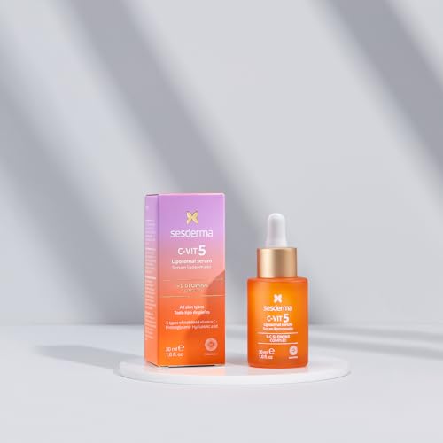 Sesderma C-VIT 5 Fusion Vitamin C Serum, Boosted Hydration, Radiant Glow, Antioxidant Defense, Targets Pigmentation, Pro Skincare Formula, 1.0 fl. Oz