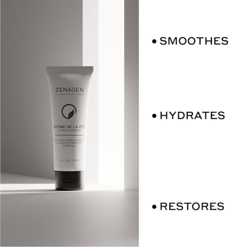 Zenagen Creme De La Zen Hydrating Cream | Anti Aging Repair Cream, Ultra Restorative Formula, 3.4 Fl Oz