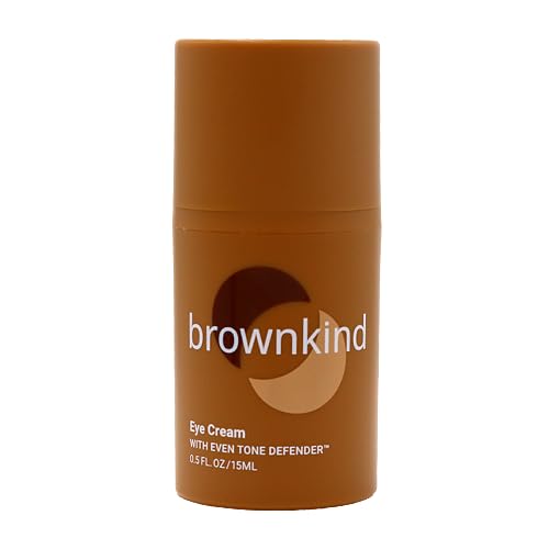 brownkind Eye Cream – Reduces Dark Circles & Puffiness, Lightweight Formula with Peptides & Amla, Dermatologist-Designed for Melanin-Rich Skin, 15ml