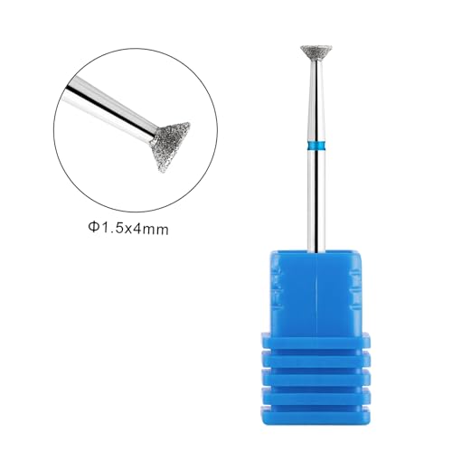 Acycoin2A 2pcs Head Disc Grinding Burr T Mills Grinder Diamond Electric Nail Drill Bit