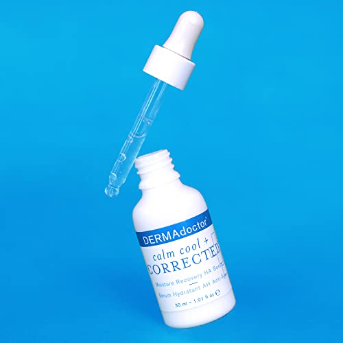 DERMAdoctor Hyaluronic Acid Moisturizer for Face ? Hydrating Niacinamide Face Serum with Vitamin C ? Dermatologist Formulated Hydrating Serum for Sensitive Skin, 1 fl oz