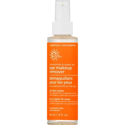 Earth Science, Makeup Remover Eye Chamomile Green Tea, 4 Fl Oz