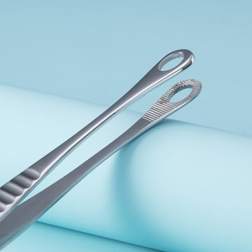 Round Mouth Piercing Clamps Forceps Tools, Septum Ear Lip Eyebrow Tongue Piercing Plier