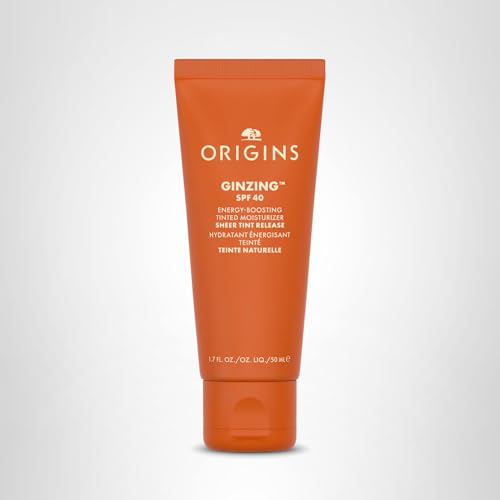 Origins GinZing Energy-Boosting Tinted Moisturizer with SPF 40 | Hydrates & Perfects | Skin Tint with Caffeine and Ginseng, 1.7 Fl Oz