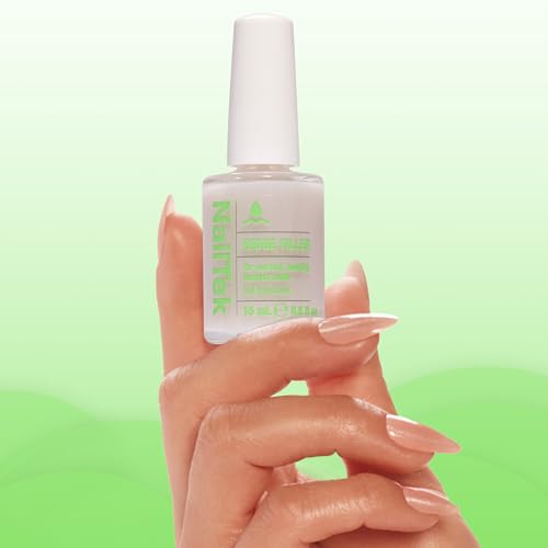 Nail Tek Ridge Filler Formula 1 ? Clear Ridge Filler for Nails Base Coat, Nail Strengthener Polish for Strong, Healthy Natural Nails Growth, 0.5 fl oz