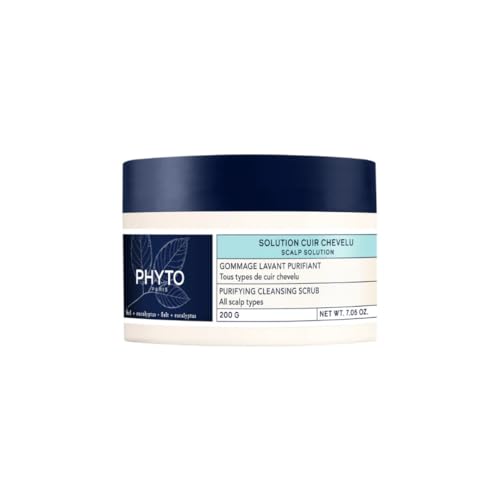 PHYTO SCALP SOLUTIONS Purifying Cleansing Scrub ? Exfoliating Sea Salt & Eucalyptus Scalp Detox ? Silicone & Sulfate-Free ? Refreshes & Balances Oily Scalp ? 7.05 oz