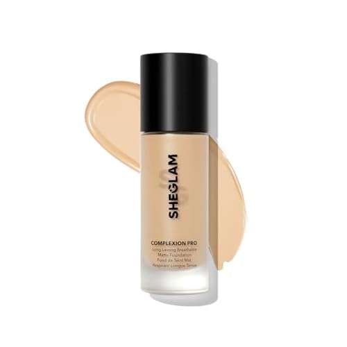 SHEGLAM Full Coverage Foundation Makeup Long Lasting Waterproof Matte Dewy Liquid Foundation - Nude