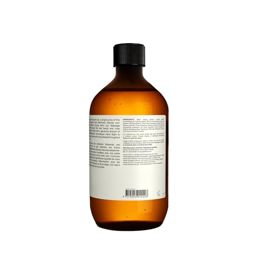 Aesop Resurrection Aromatique Hand Wash Refill | Gentle Cleanser with Orange, Rosemary and Lavender Oils | 500mL / 16.9 oz (Pack of 3)