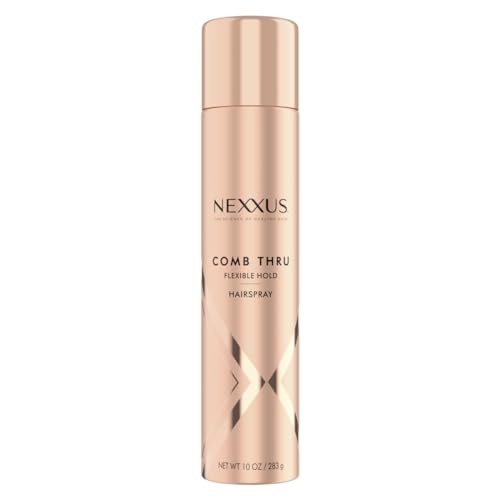 Nexxus Comb Thru Flexible Hold Hair Spray, Brushable Finish, 72H Humidity Shield, 10 oz