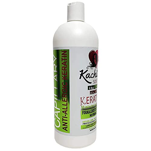 Brazilian Keratin Treatment Formaldehyde Free Kachita Spell Hair Straighteners 32 floz 1 Litre No Formol Made in USA