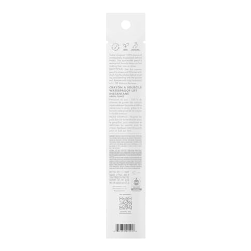 e.l.f. Instant Lift Waterproof Brow Pencil, Long-Lasting Eyebrow Pencil For Grooming & Shaping Brows, Vegan & Cruelty-free, Deep Brown