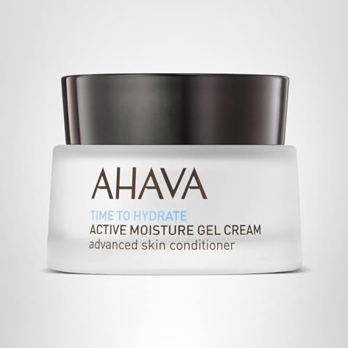 AHAVA Time To Hydrate Active Moisture Gel Cream, Advanced Skin Conditioner - Ultra Fresh Moisture Suspending Gel-Cream for Rejuvenation, Instant Hydration & Vitality, Combats Dehydration, 1.7 Fl.Oz