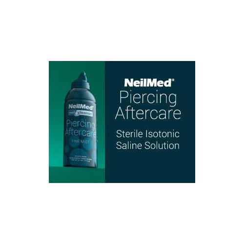 NeilMed NeilCleanse Piercing Aftercare, Fine Mist, 6.3 Fluid Ounce