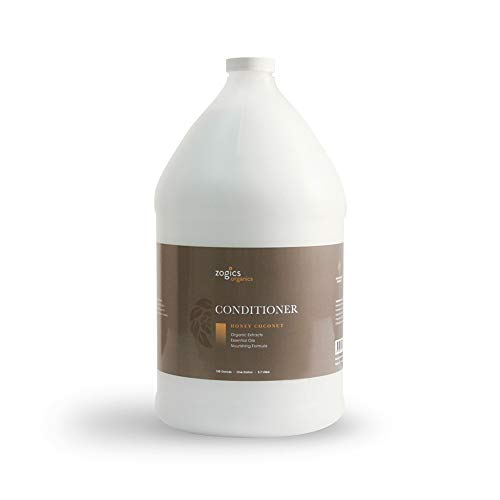 Zogics Organics Conditioner ? Organic Conditioner for Hair, Hydrating Deep Conditioner with Natural Ingredients like Honey Powder, Aloe Vera, Avocado, and Jojoba (Honey Coconut, 4 Gallon Case)