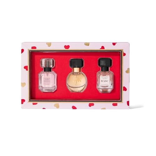 Victoria's Secret Deluxe Mini Fragrance Trio, Eau de Parfume Giftset for Women, Includes Bombshell, Bare and Tease Perfumes